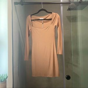 Brown Longsleeve Mini Dress Lovers & Friends